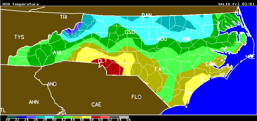 Friday weather graphic