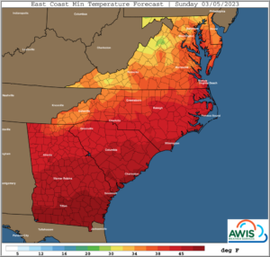 Cover photo for AWIS Weather Advisory: Frost Days Ahead in Some Areas